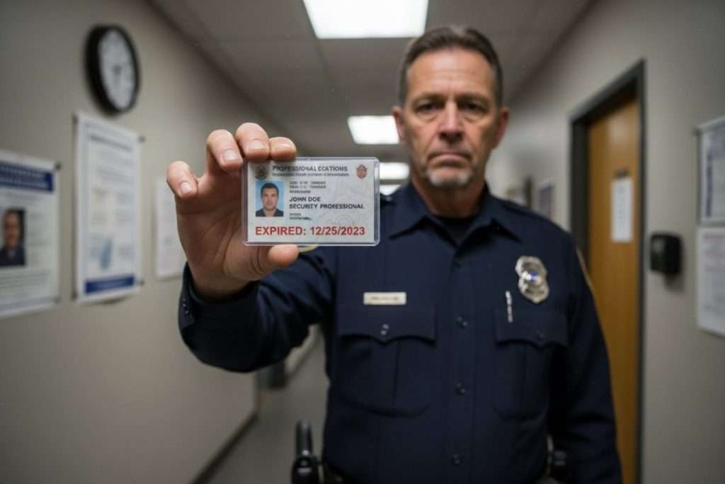 Carte professionnelle sécurité expirée : les risques et le renouvellement